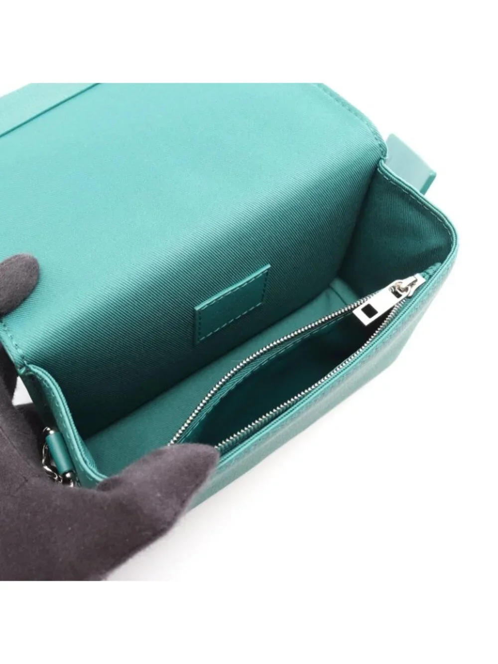 Louis Vuitton Shoulder Bag LV Aerogram Fast Line Wearable Wallet Green Leather